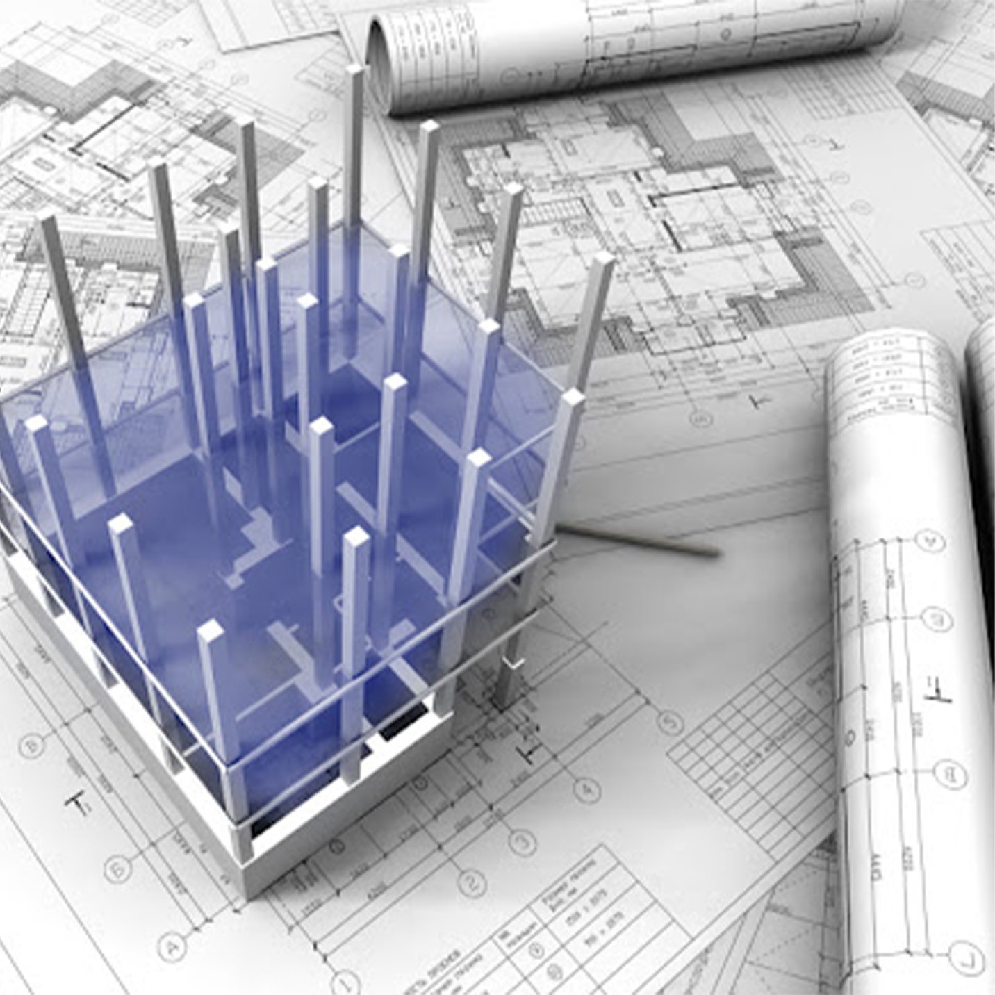 Concrete structures background